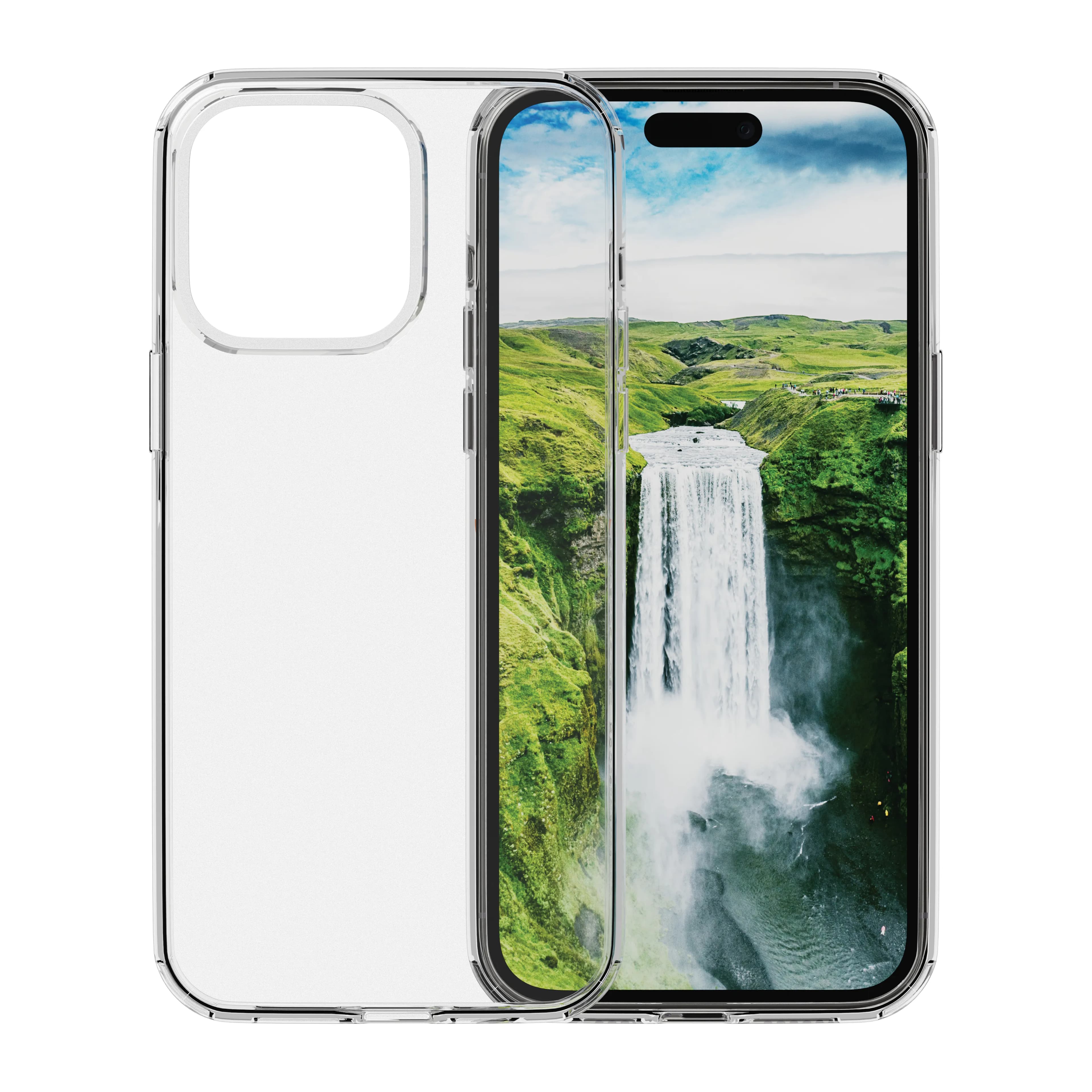 Dbramante1928 Iceland Ultra D3O, iPhone 15 Pro -suojakuori, Läpinäkyvä
