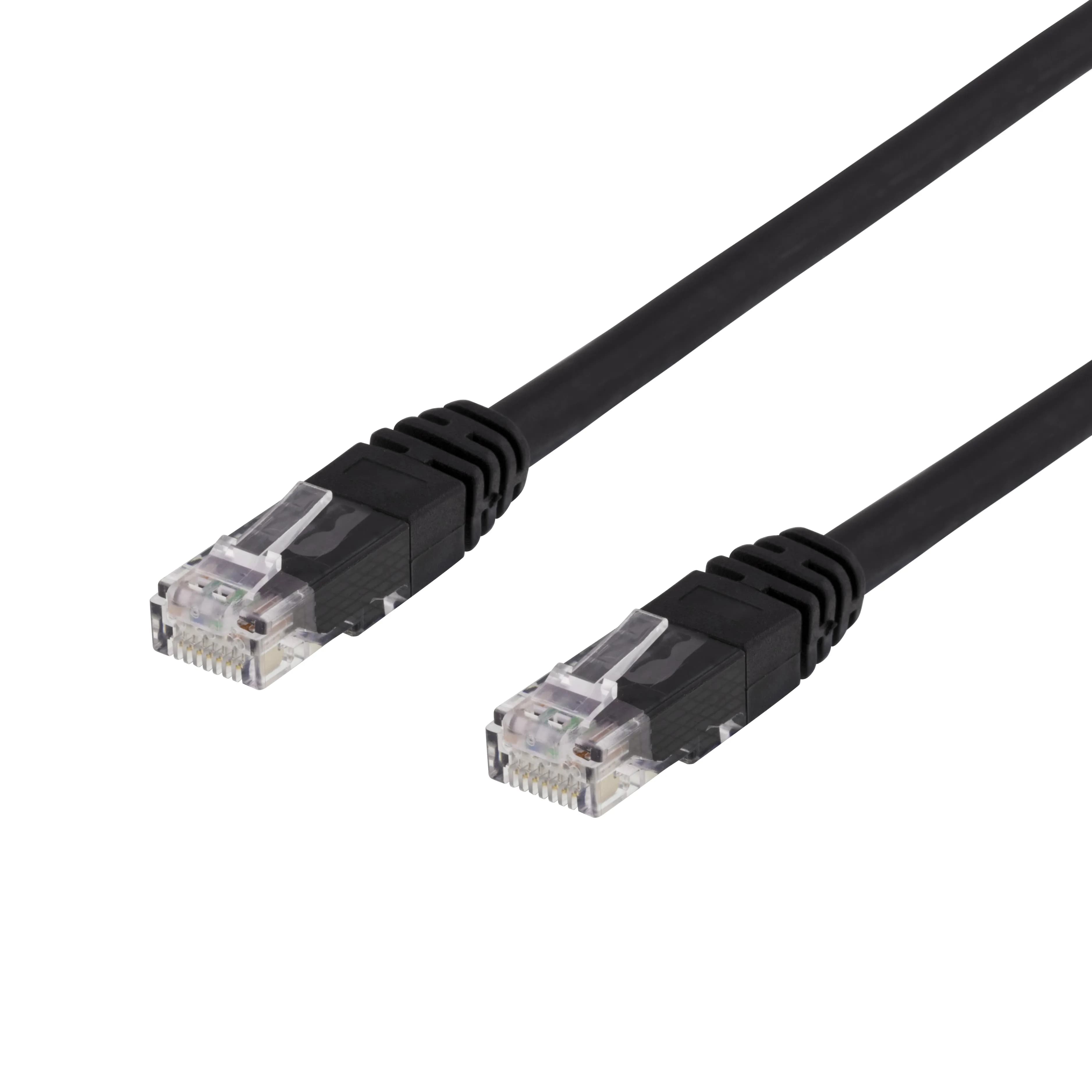 Cat6 U/UTP RJ45 0.75m -verkkokaapeli, musta