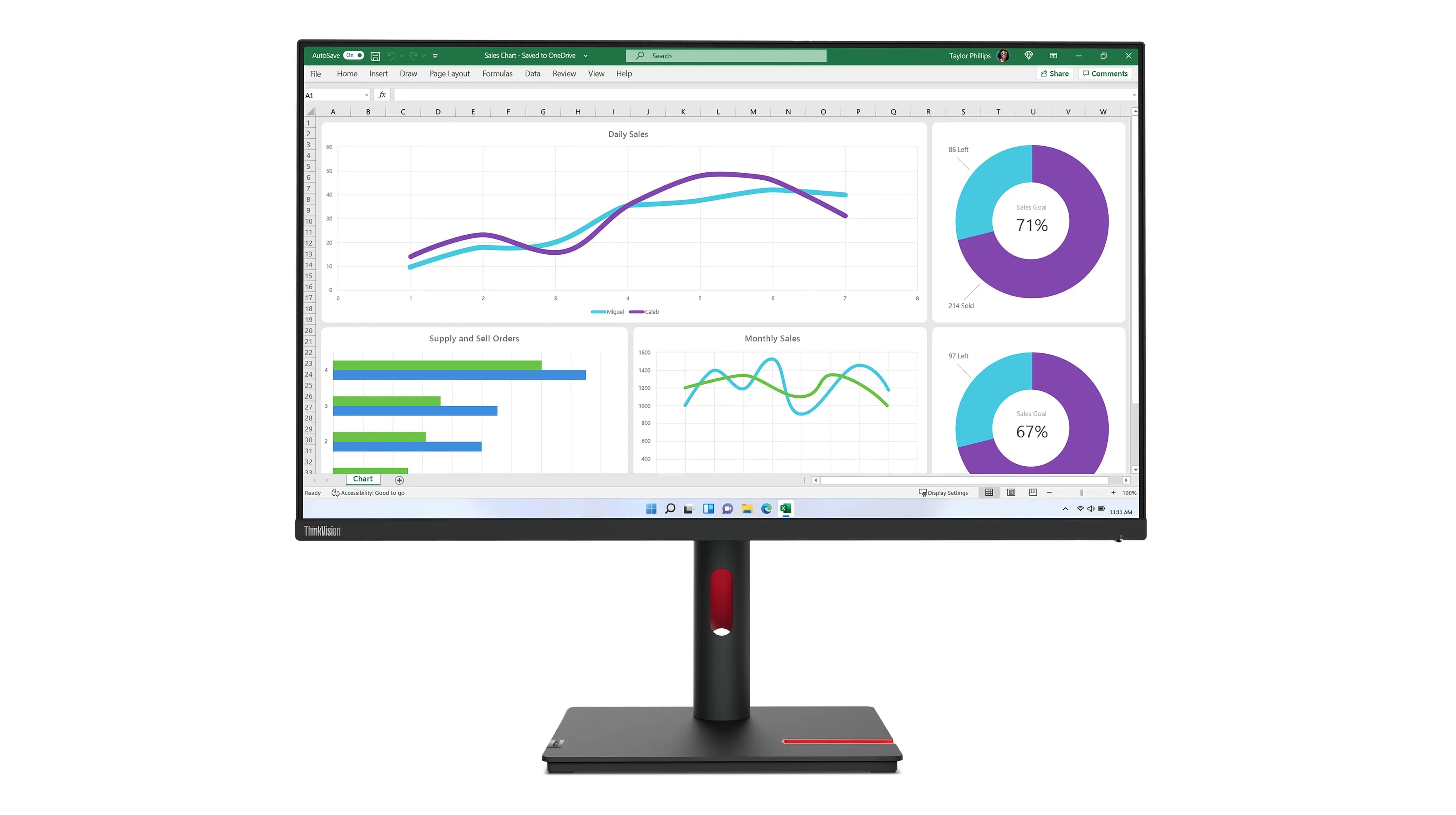 Lenovo ThinkVision T32h-30 31.5"" QHD, IPS -näyttö, USB-C hub