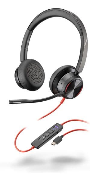HP Poly Blackwire 8225 -kuulokemikrofoni, musta