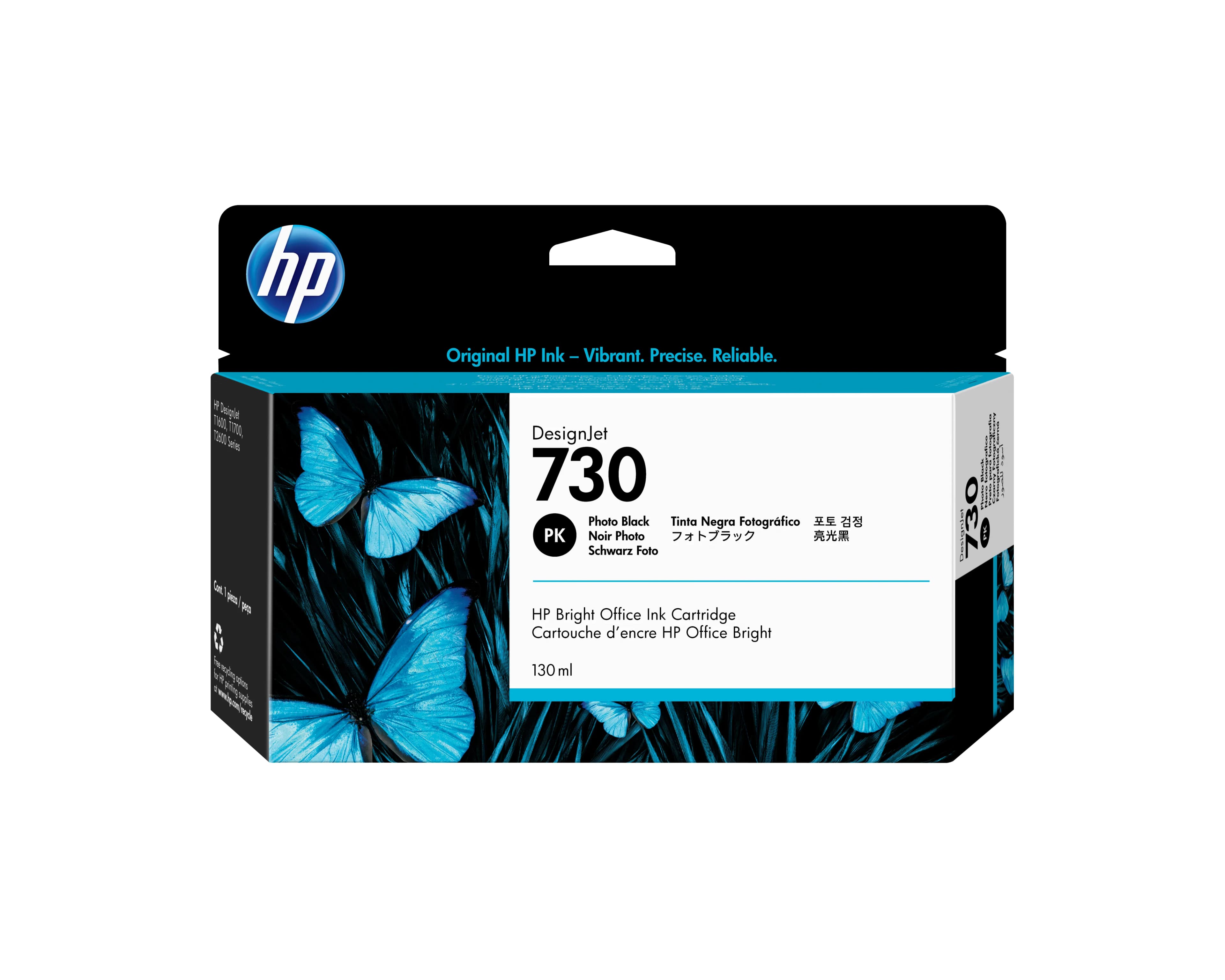 HP 730 -mustekasetti, 130 ml, valokuvamusta