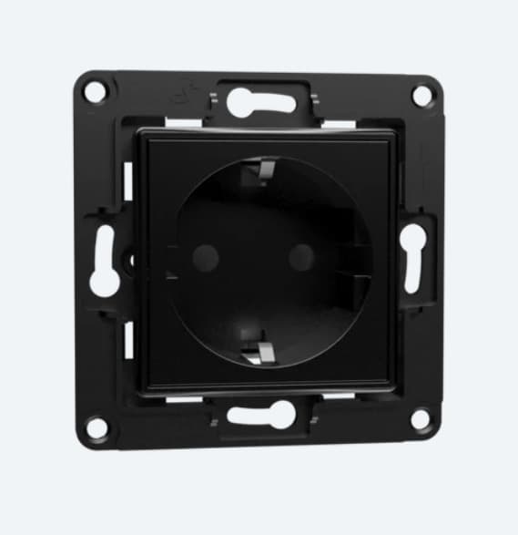 Shelly Wall Socket EU - black
