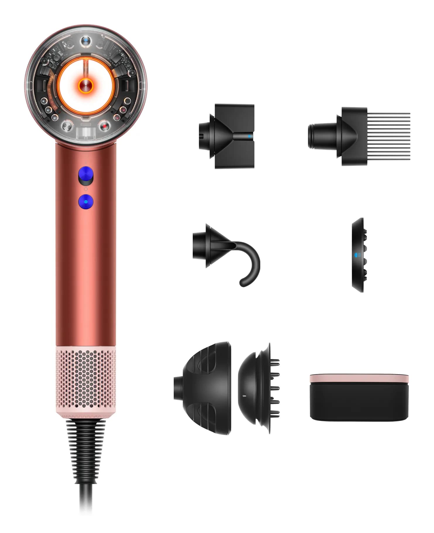 Dyson Supersonic Nural 561725-01, 1600 W -hiustenkuivaaja, Strawberry Bronze and Blush Pink
