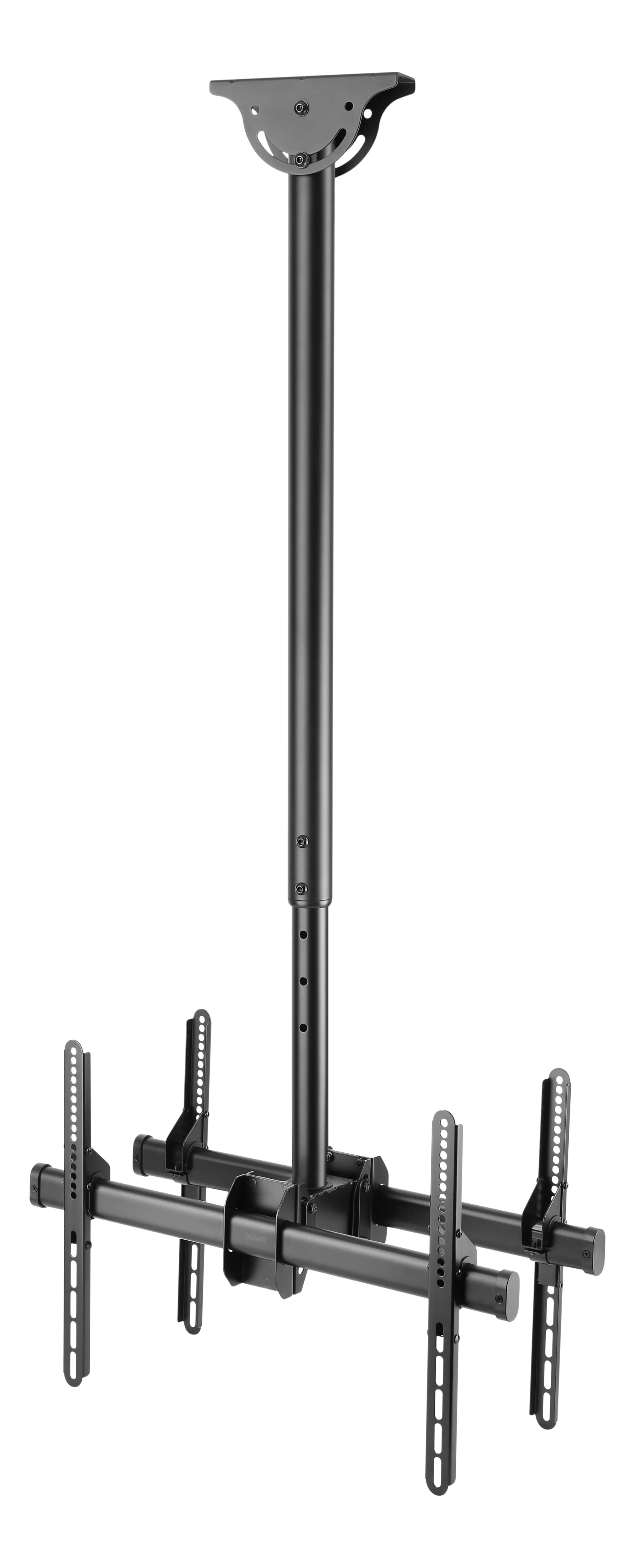 DELTACO Office Telescopic Double TV Ceiling,1060mm-1560mm,45kg,37""-70""