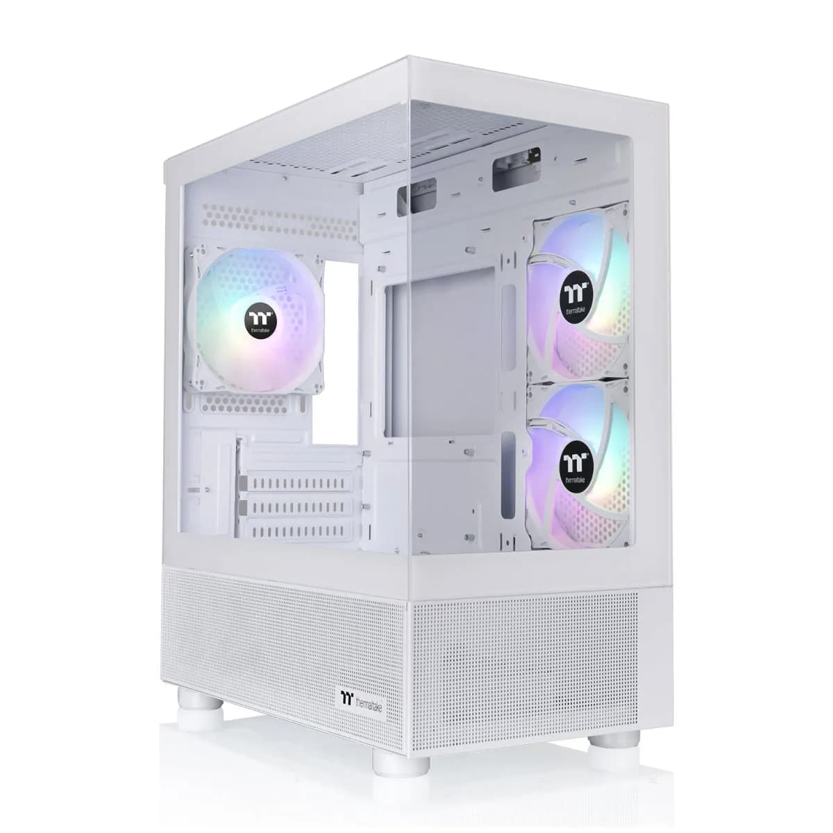Thermaltake View 170 -micro-ATX-kotelo ikkunalla ja RGB-valaistuksella, snow white