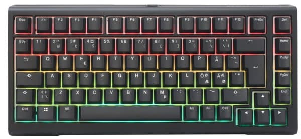 Ducky Tinker 75 RGB Hotswap 75% -mekaaninen pelinäppäimistö, Cherry MX Blue, musta