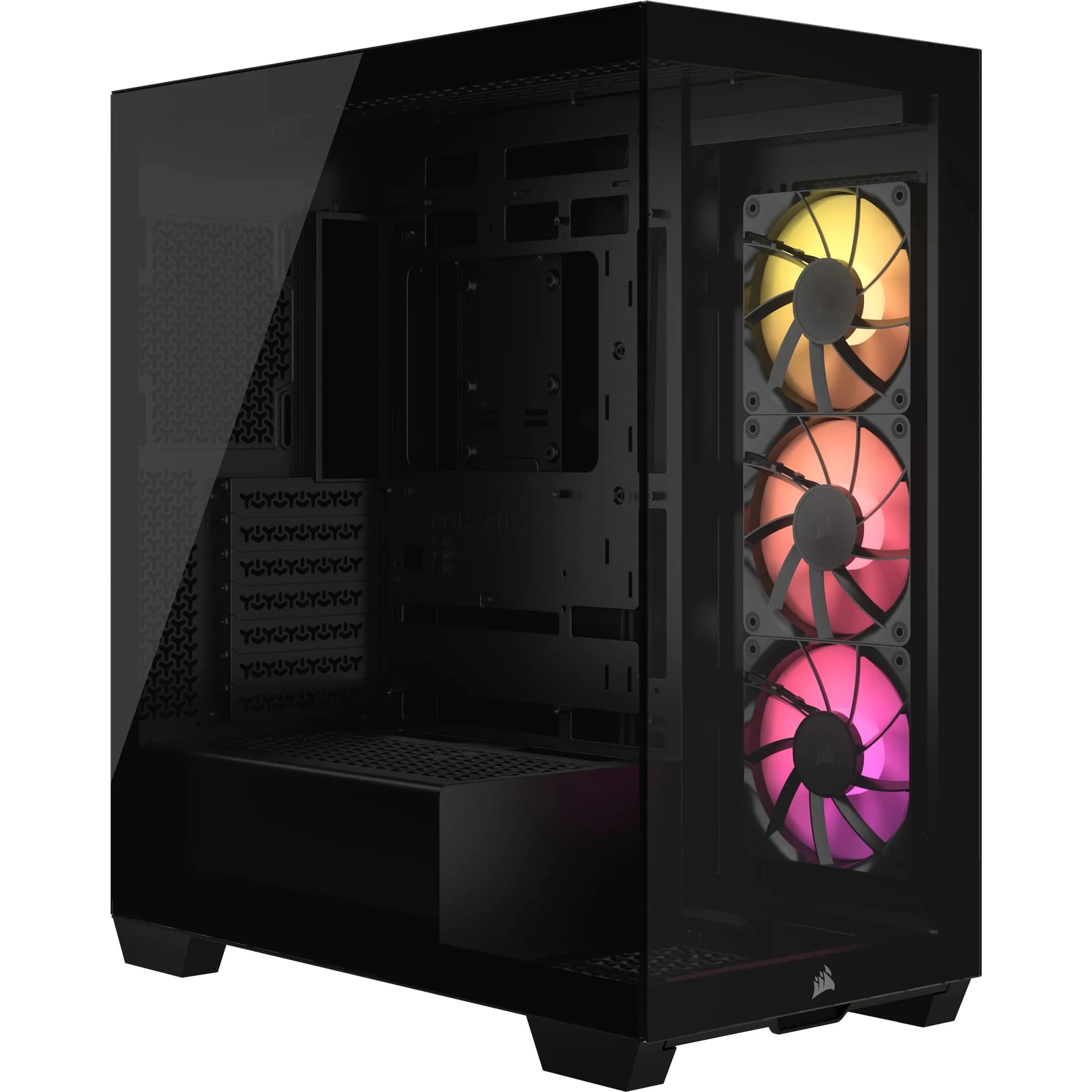 Corsair 3500X -miditornikotelo ikkunalla, RGB-valaistuksella, musta