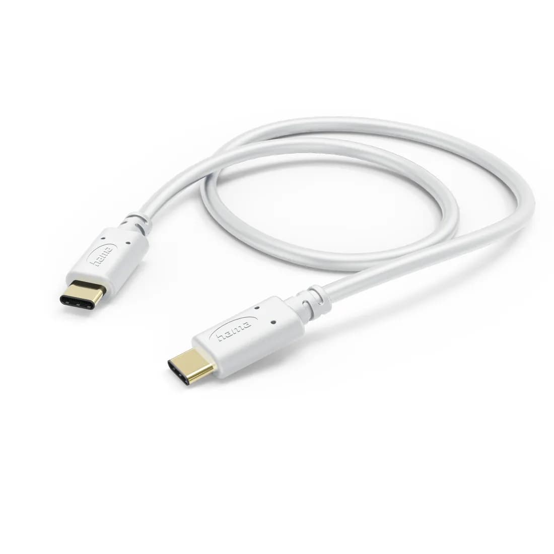 Hama USB-C -kaapeli, 60 W, 1,5 m, valkoinen