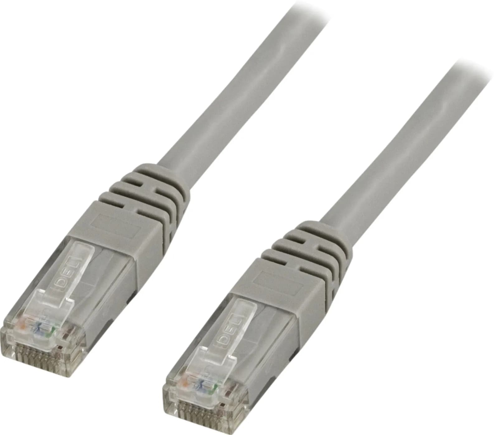 Deltaco Cat6 U/UTP RJ45 1.5m -verkkokaapeli, harmaa
