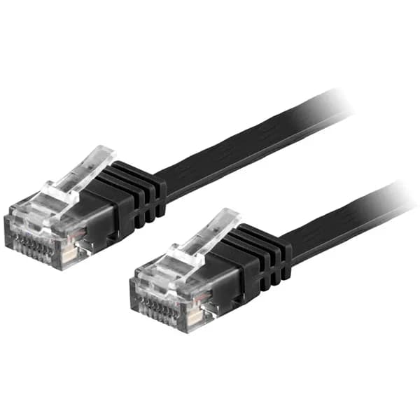 Deltaco Cat6 UTP RJ45 5m -verkkokaapeli, musta