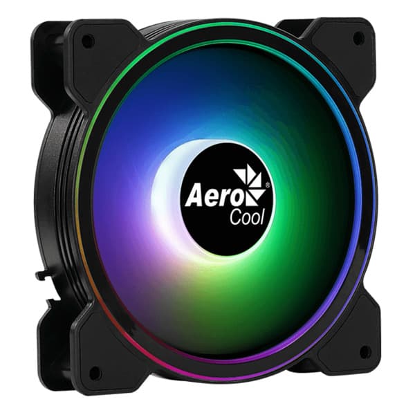 AeroCool Saturn 12F ARGB 120 mm -kotelotuuletin, musta/läpikuultava