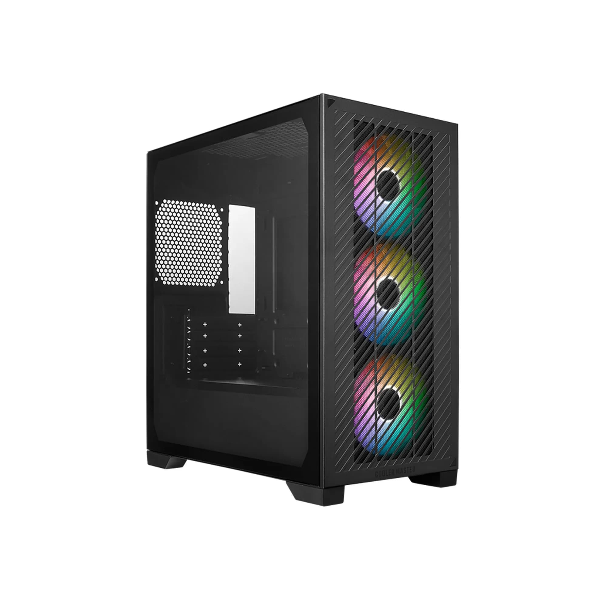 Cooler Master Elite 301 -minitornikotelo ikkunalla ja RGB-valaistuksella, musta