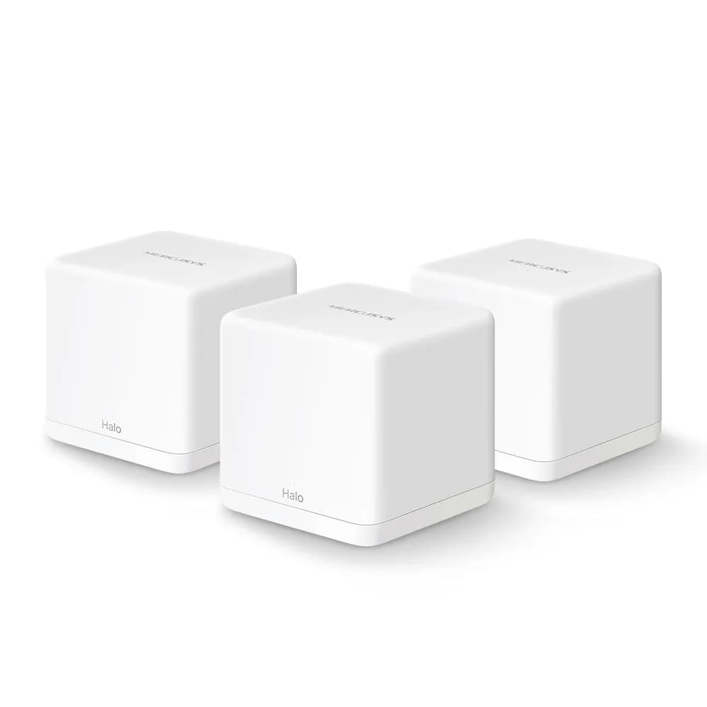 Mercusys Halo H30G -mesh WiFi -järjestelmä, Wi-Fi 5, AC1300, Dual-band, 3 kpl, valkoinen