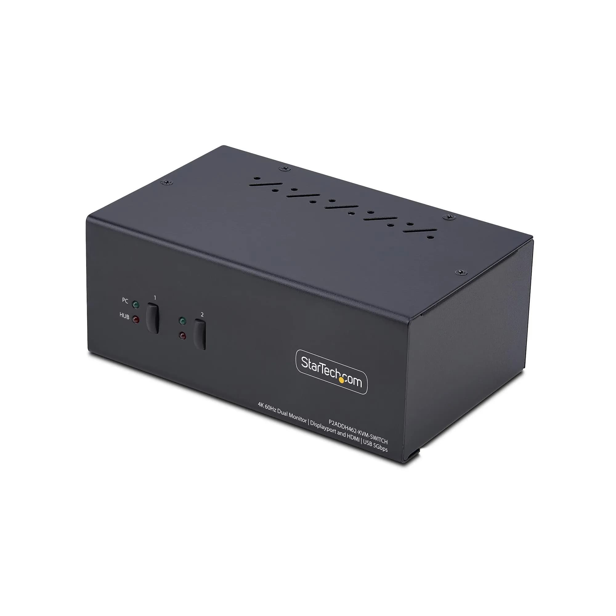 Startech 2-Port Dual-Monitor DP+HDMI KVM Switch