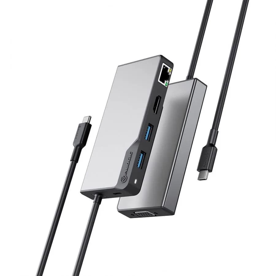 ALOGIC USB-C Fusion MAX 6-in-1 Hub V2 HDMI, USB, Ethernet & PD – Space Grey