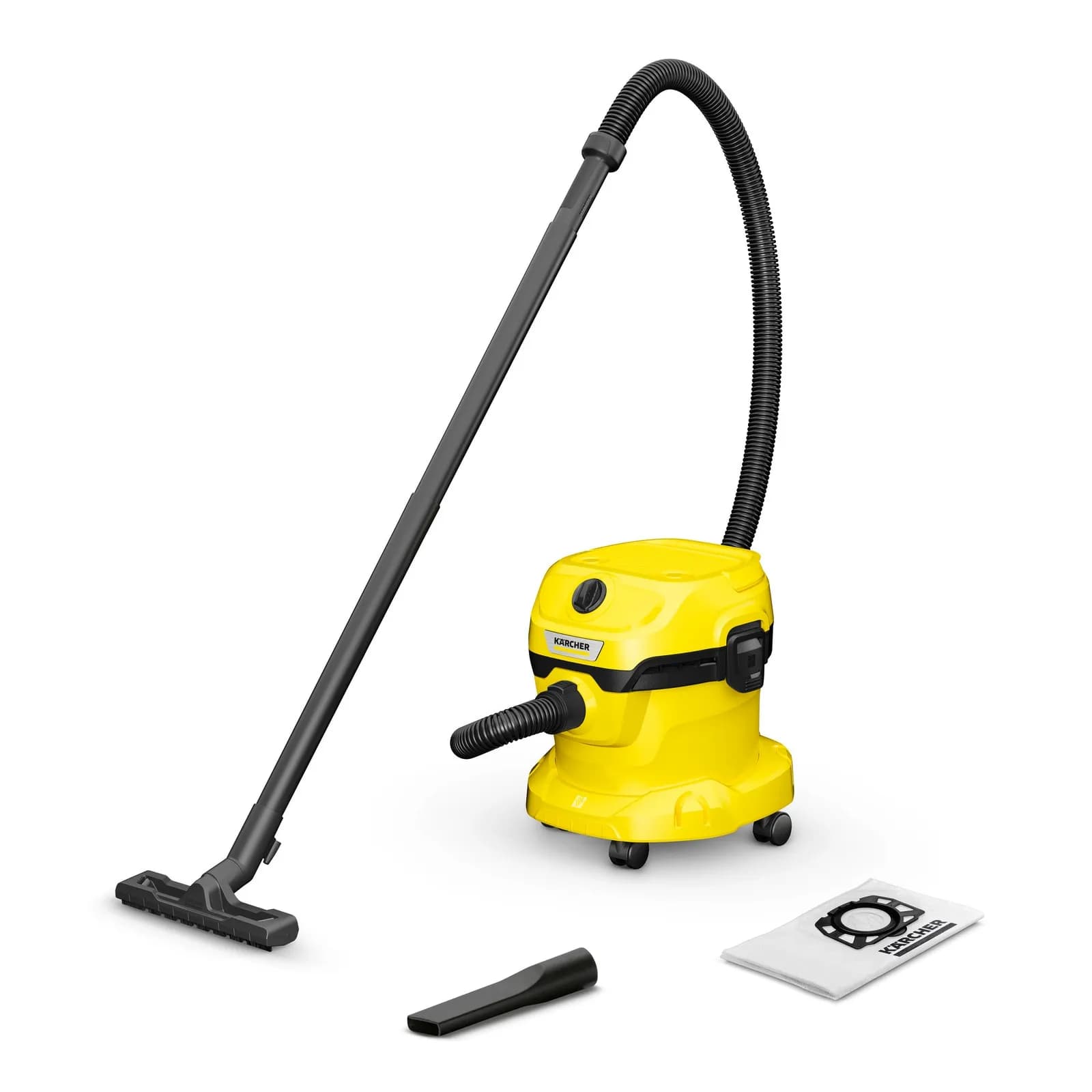 Kärcher WD 2 Plus V-12/4/18/C 12L 1000W -märkä-kuivaimuri, keltainen