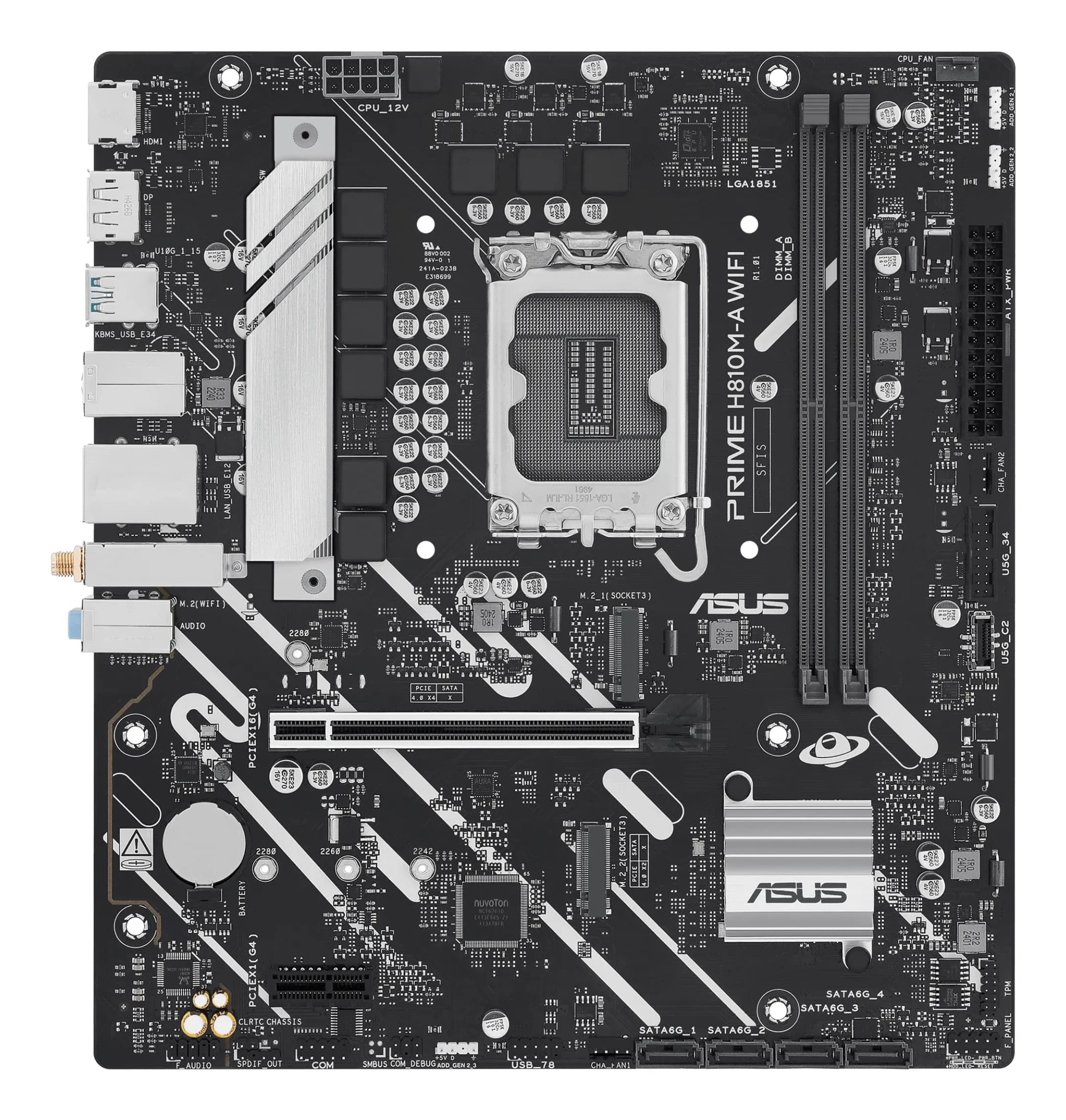 Asus PRIME H810M-A WIFI LGA1851 mATX -emolevy