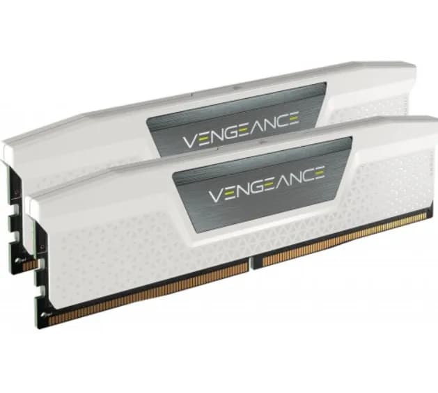 Corsair VENGEANCE 64 Gt (2 x 32 Gt) DDR5 5200 MHz, CL40 -muisti, valkoinen (XMP)