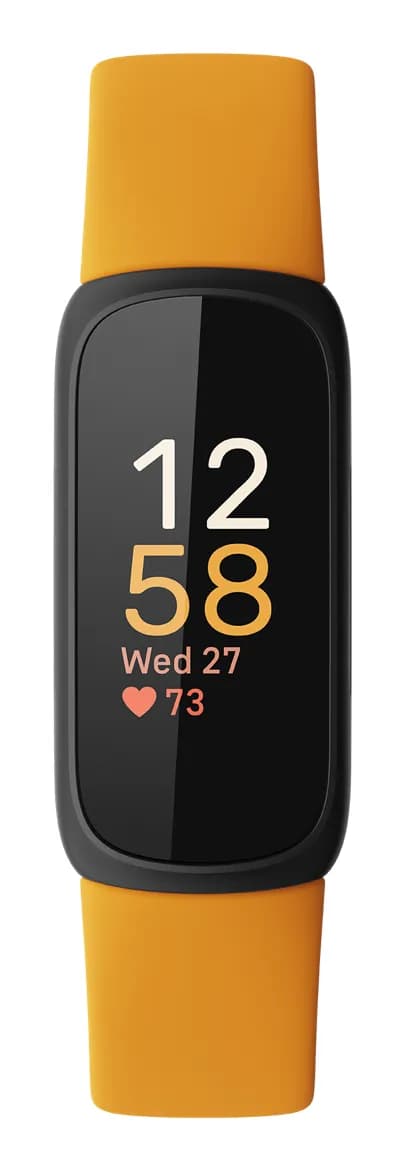 Fitbit Inspire 3 -aktiivisuusranneke, musta / Morning Glow