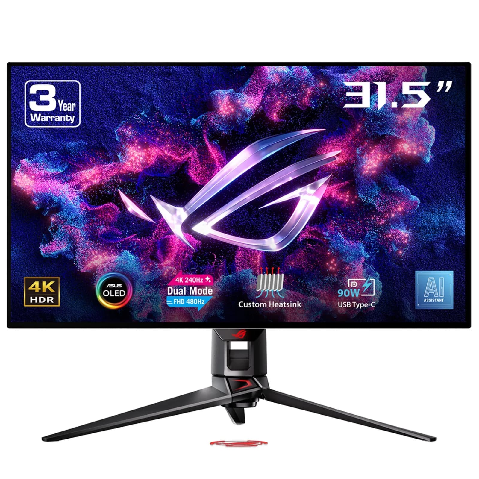 ASUS ROG Swift OLED PG32UCDP 32"" 4K UHD, OLED -pelinäyttö, USB-C hub