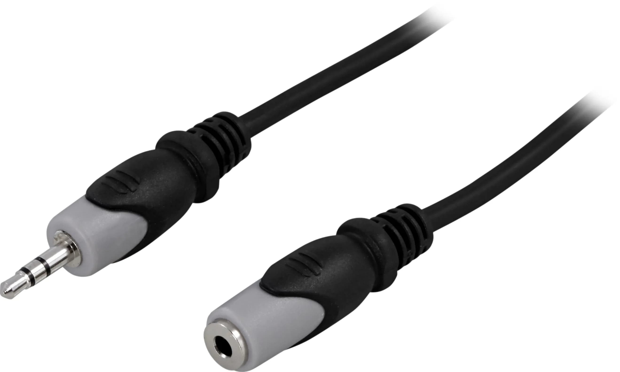 Deltaco MM-160 3,5 mm audio -jatkokaapeli, 2 m, musta