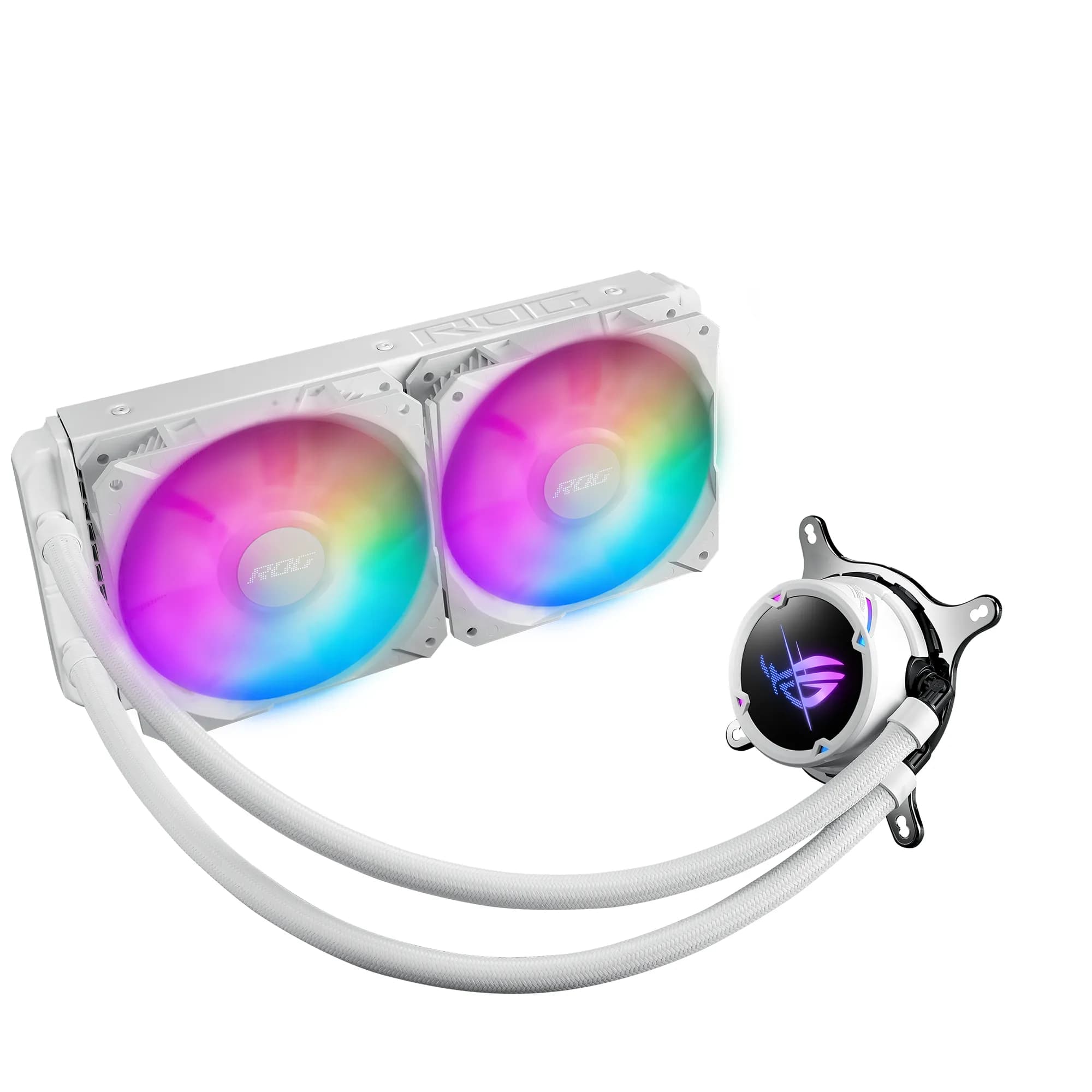 Asus ROG Strix LC II 240mm ARGB -nestejäähdytin, valkoinen