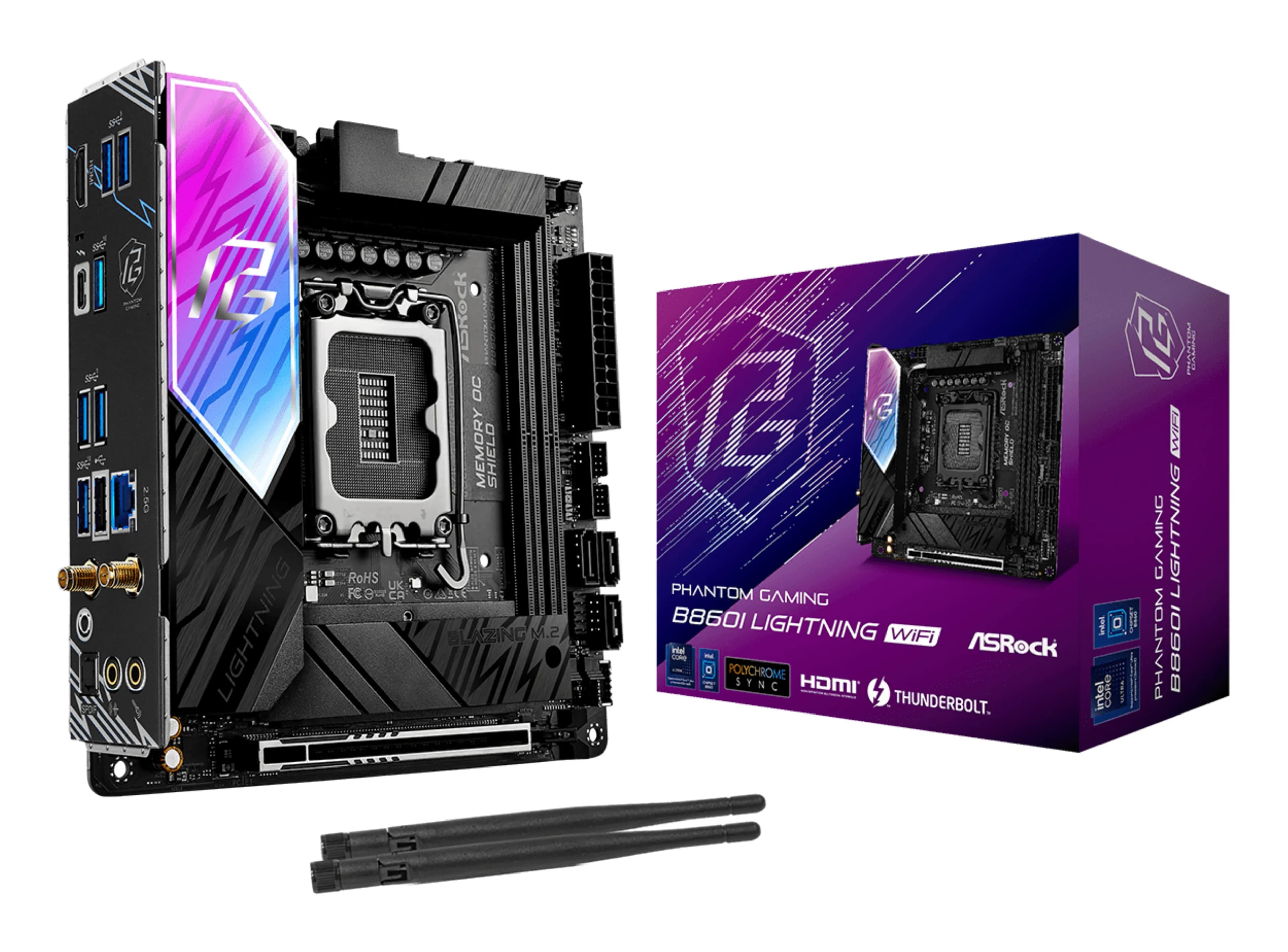 ASRock B860I Lightning WiFi 6E LGA1851 Mini-ITX -emolevy