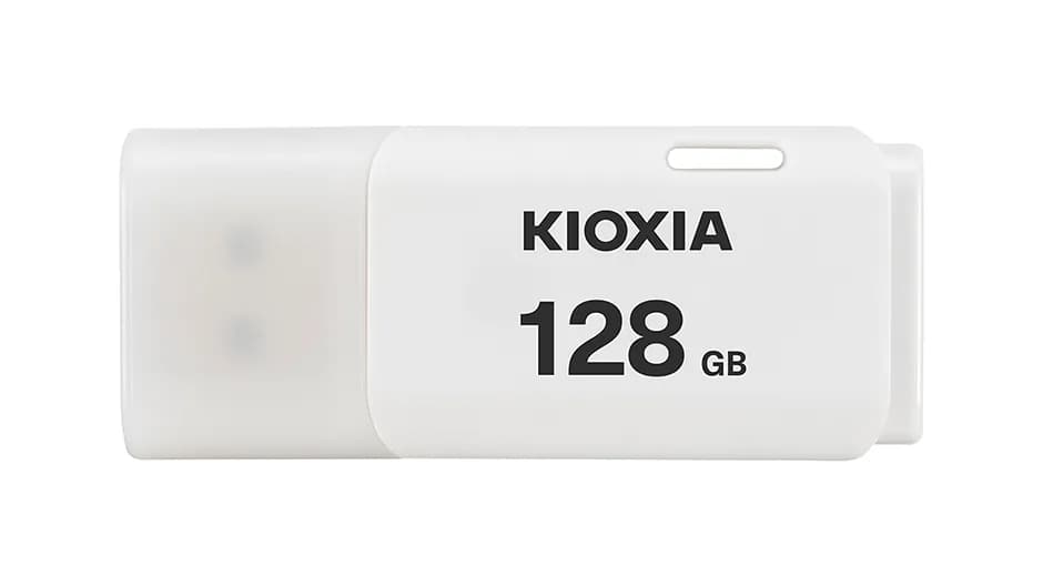 Kioxia TransMemory U202 USB 2.0 128 Gt -muistitikku, valkoinen