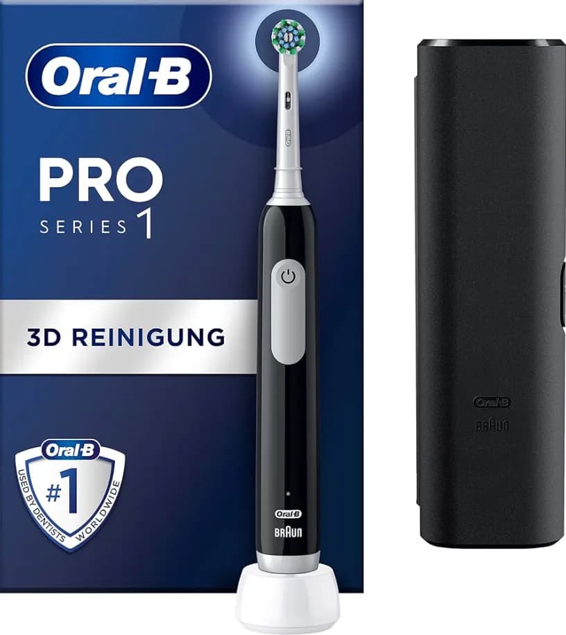 Oral-B Pro 1 -sähköhammasharja, paineentunnistin, musta