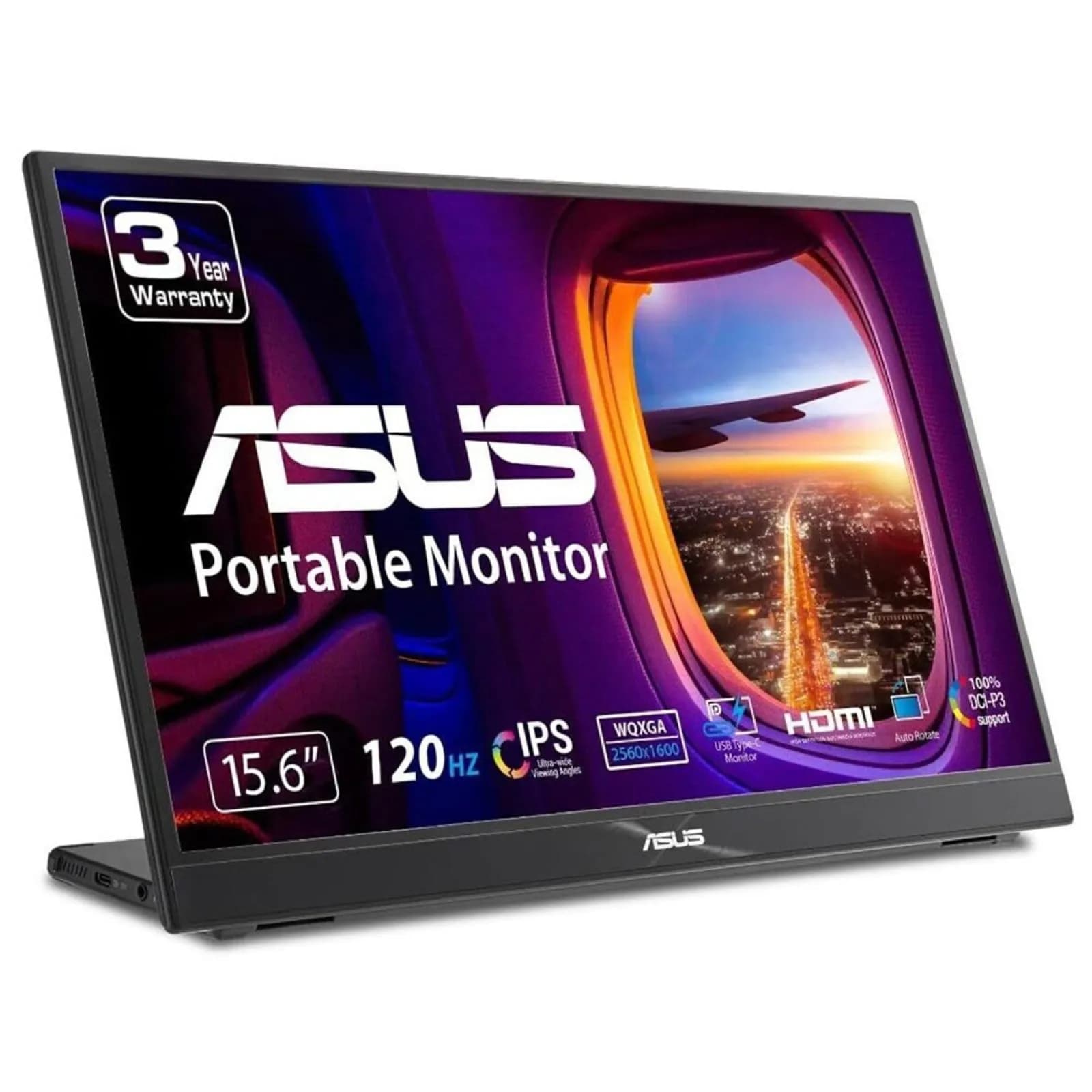 ASUS ZenScreen MB16QHG 16"" WQXGA, IPS -kannettava näyttö, USB-C hub