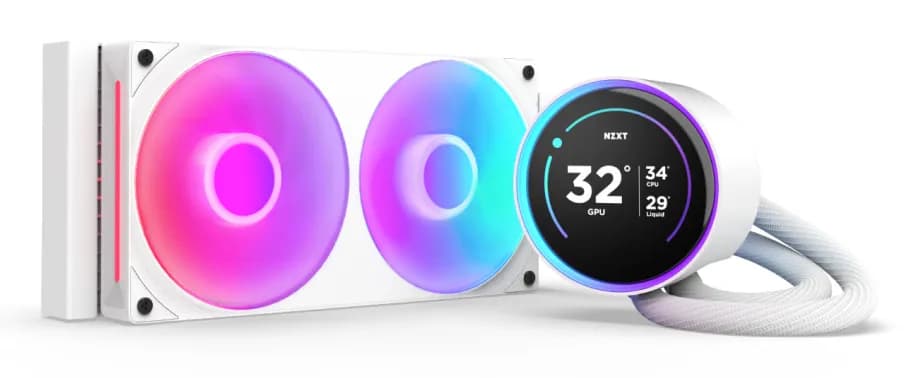 NZXT Kraken Elite 240 240mm RGB -nestejäähdytin, valkoinen