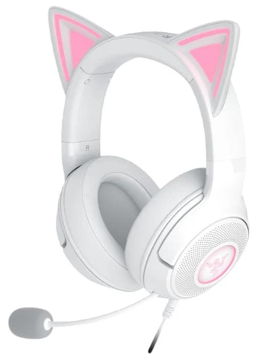 Razer Kraken Kitty V2 -pelikuulokemikrofoni, valkoinen