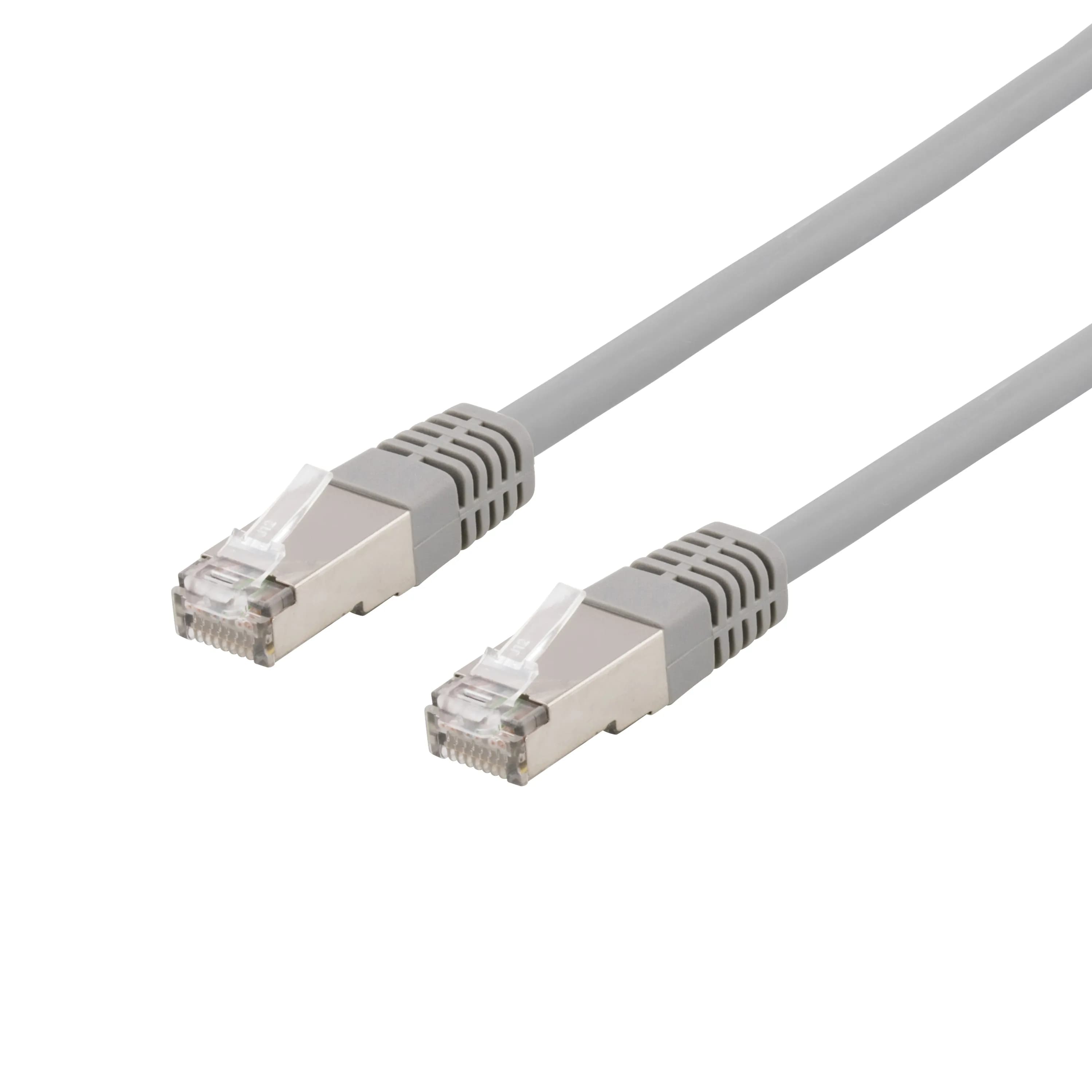 Deltaco Cat6a U/FTP RJ45 20m -verkkokaapeli, harmaa