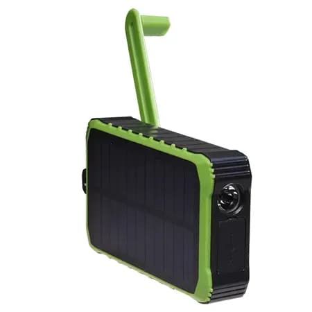 Denver 10.000 mAh Solar -varavirtalähde veivillä