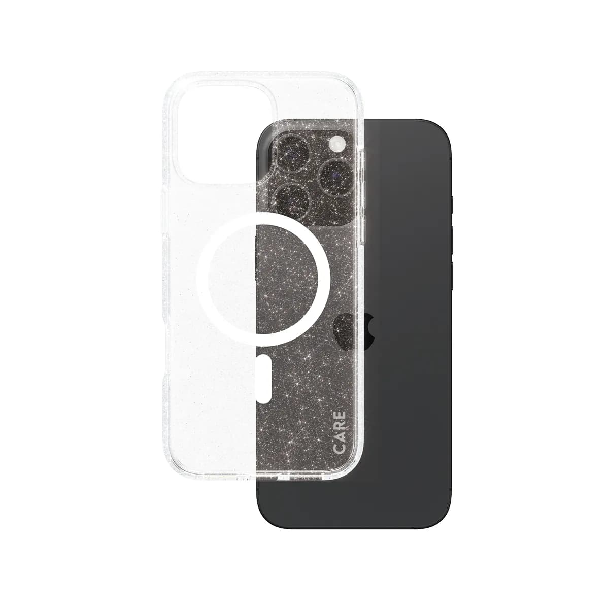 PanzerGlass Care Case Starlit W MagSafe, iPhone 16 Pro Max -suojakuori, valkoinen