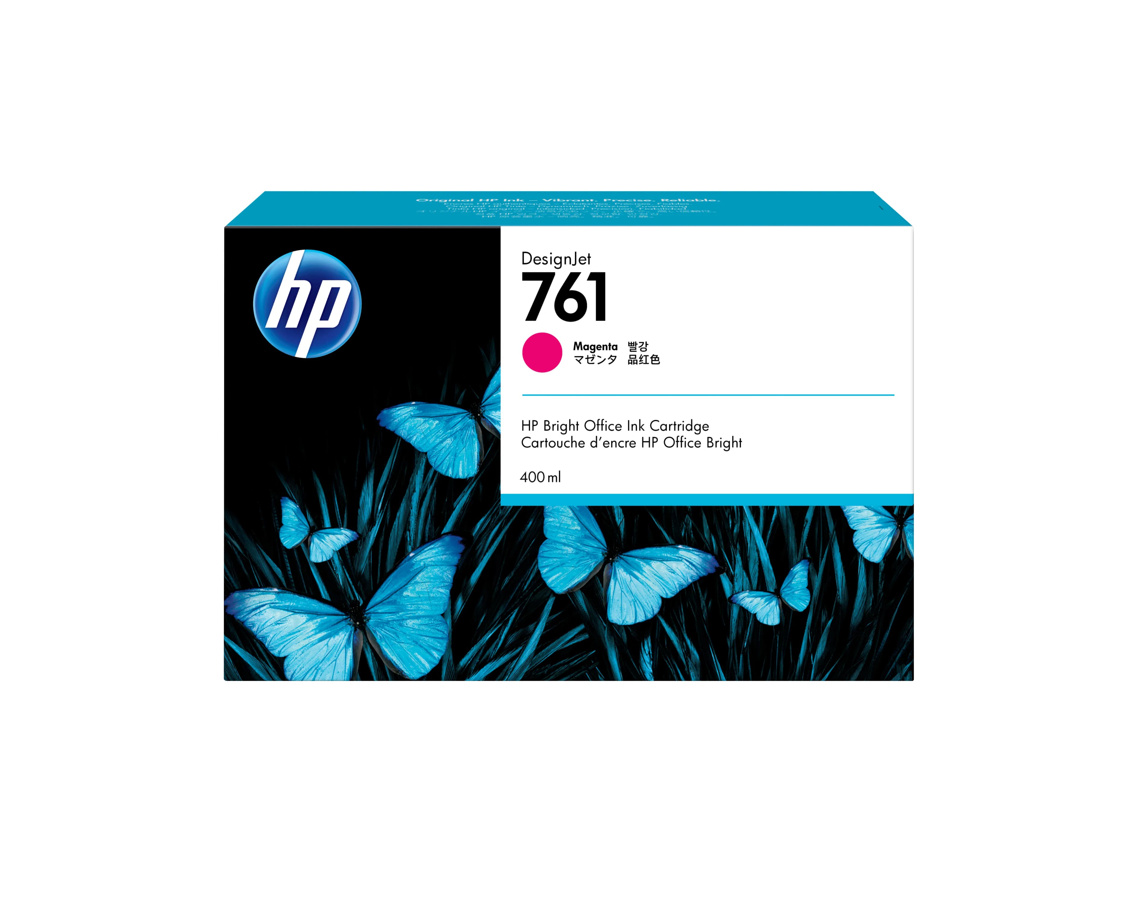 HP 761 -mustekasetti, 400 ml, magenta