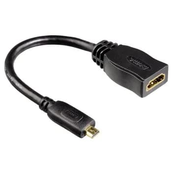 Hama HDMI – micro-HDMI -adapteri, Musta
