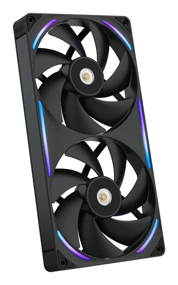 NZXT F280X PWM RGB -tuuletin, nestelaakeri, 280 mm, musta