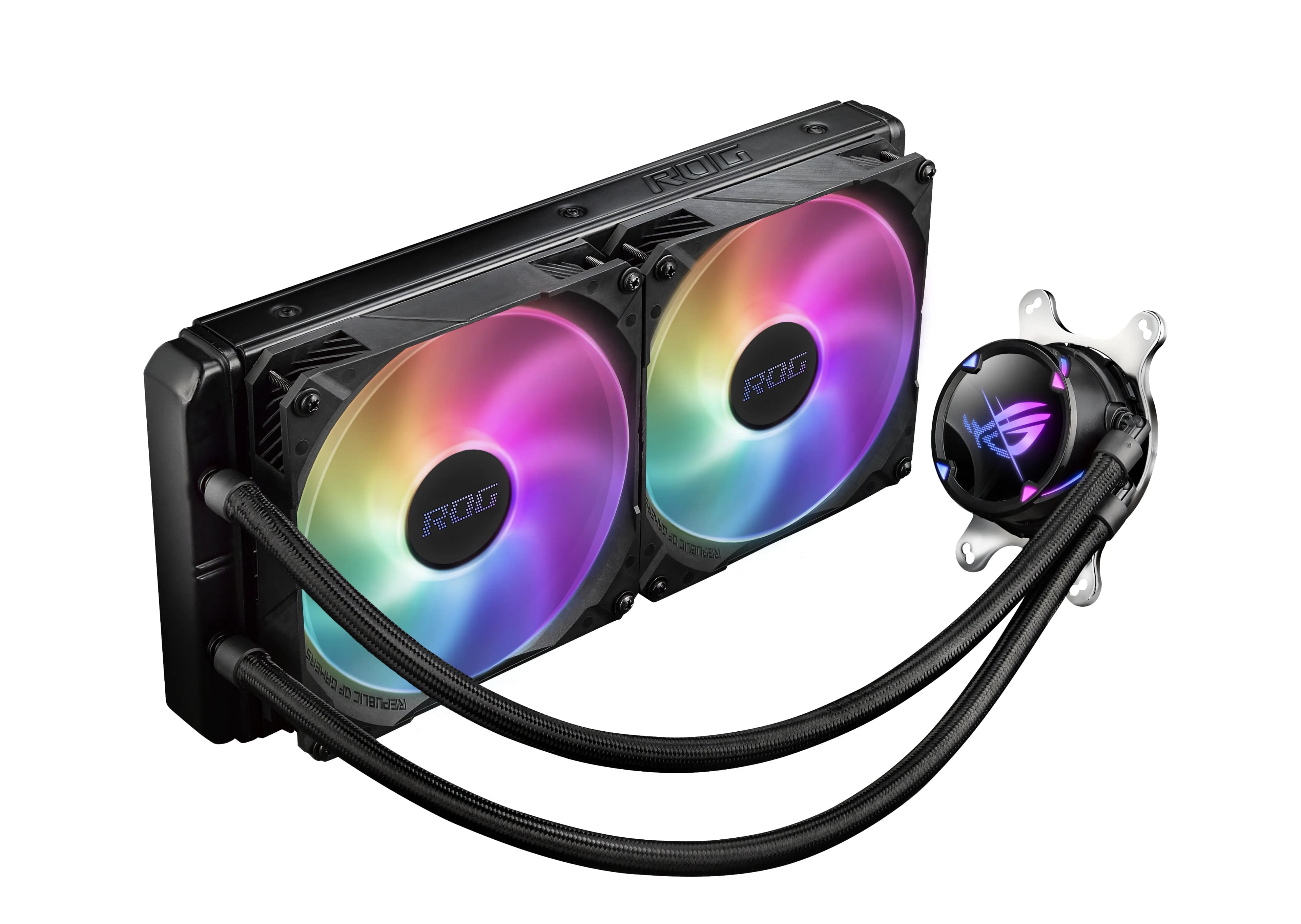 Asus ROG Strix LC II 280mm ARGB -nestejäähdytin, musta