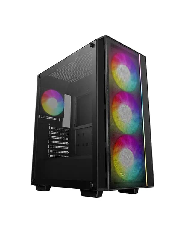 DeepCool MATREXX 55 V4 C Mesh -miditornikotelo ikkunalla, musta