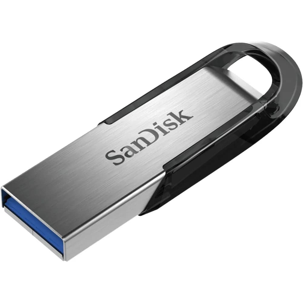 SanDisk Ultra Flair USB 3.0 256 Gt -muistitikku, musta/hopea