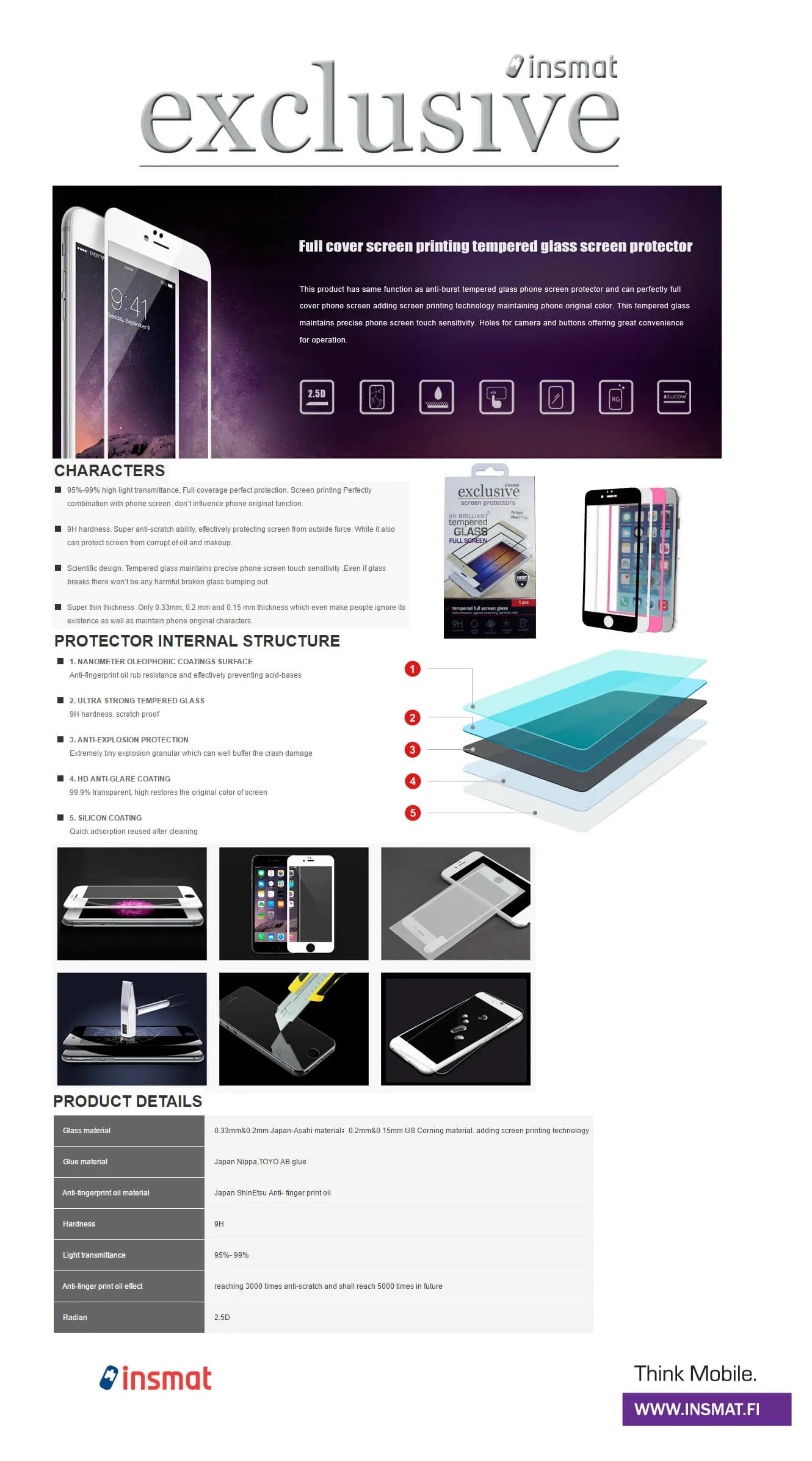 Insmat Brilliant Glass Full Screen, Xperia 10 V -panssarilasi