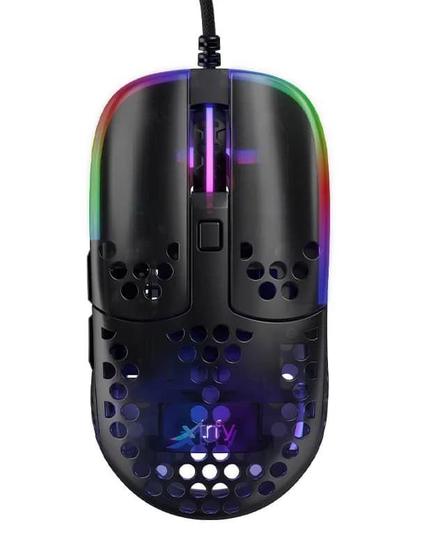 Xtrfy MZ1 RGB Rail -langallinen pelihiiri, black transparent