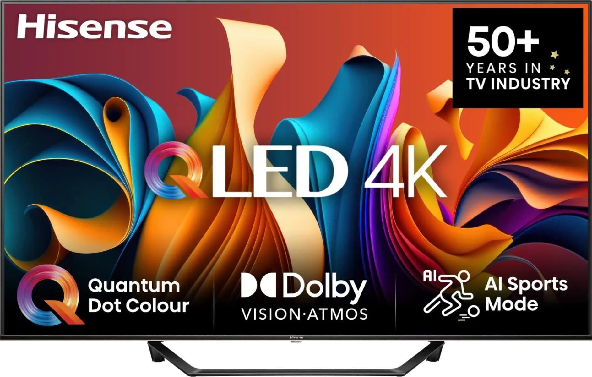 Hisense A7NQ 43"" 4K QLED VIDAA TV, 60 Hz, HDR10+, harmaa