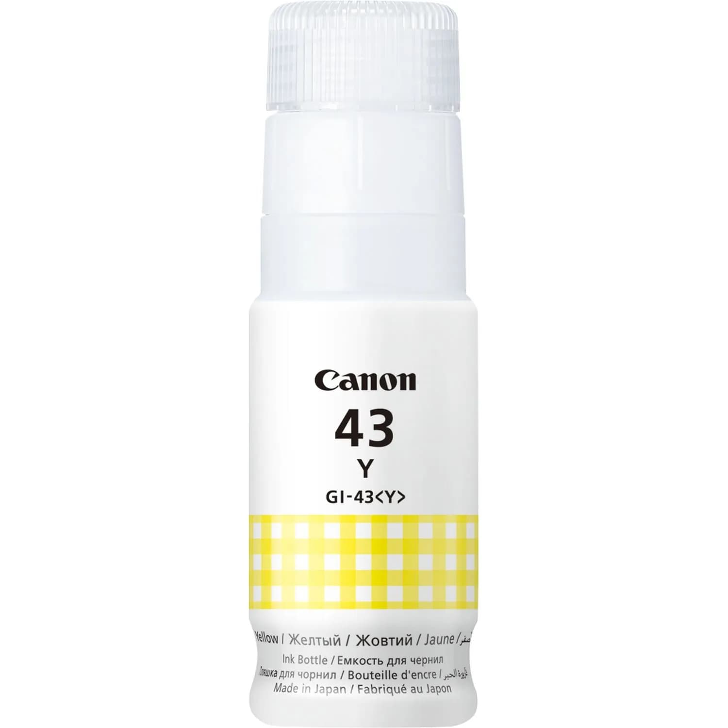 Canon GI-43Y-mustepullo, 60 ml, keltainen