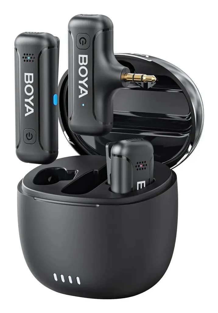 BOYA Wireless 2.4GHz Microphone x2 BY-WM3T-M2 3.5mm TRS - Charging Case