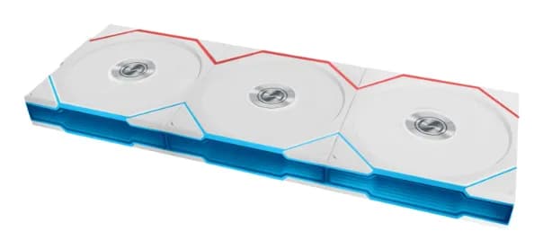 Lian Li UNI FAN TL Wireless, 120 mm, PWM, nestelaakeri, ARGB -tuuletinsarja, 3 kpl, valkoinen