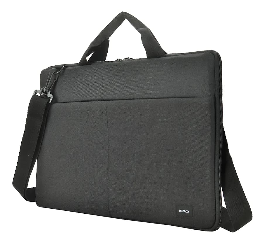 Deltaco Recycled Laptop sleeve -tietokonelaukku, musta, 14""