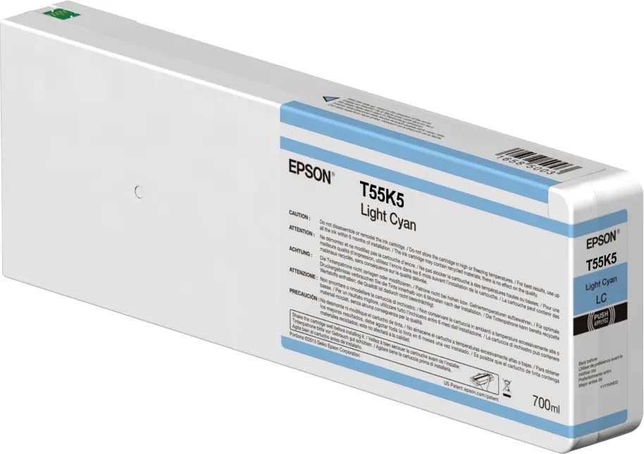 Epson T55K500-mustekasetti, 700 ml, vaaleansyaani