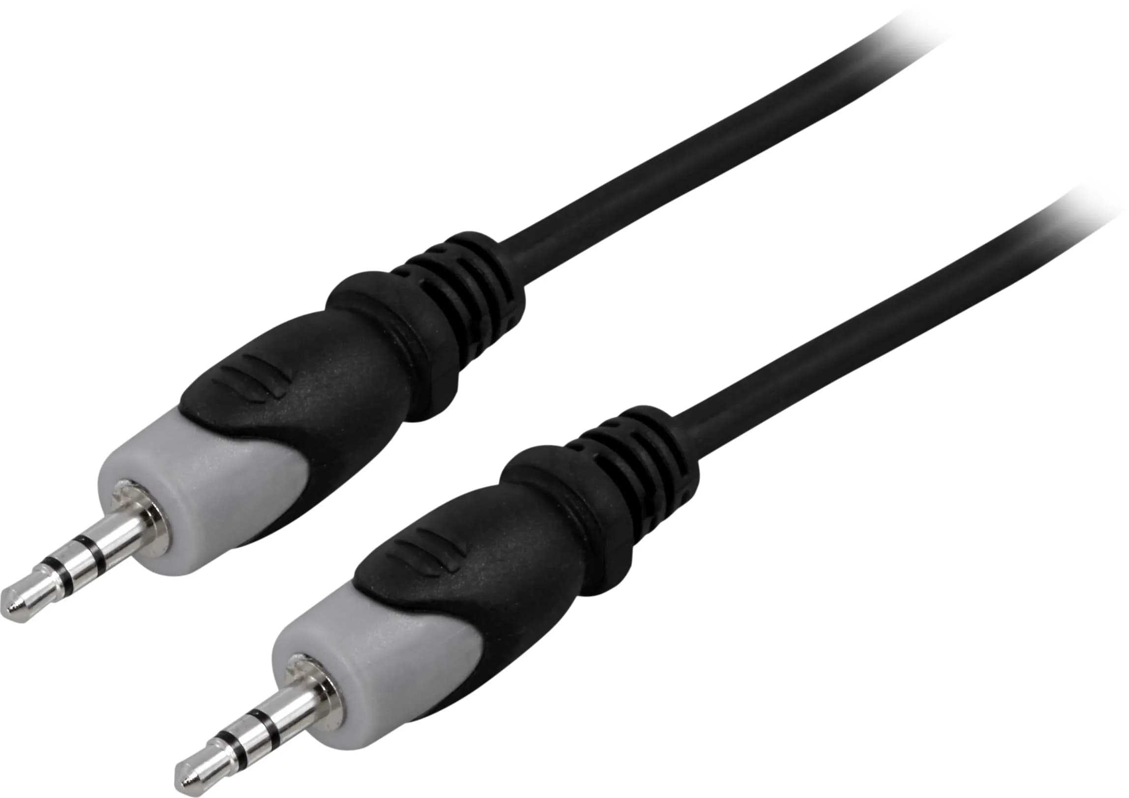 Deltaco MM-148 3,5 mm -audiokaapeli, 0,5 m, musta